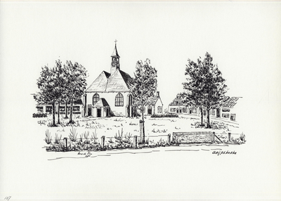 964-137 De Nederlandse Hervormde kerk te Grijpskerke.