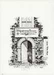 964-139 De ingang van restaurant de Campveersche Toren te Veere.