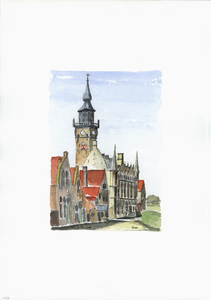 964-1403 Het stadhuis aan de Markt te Veere.