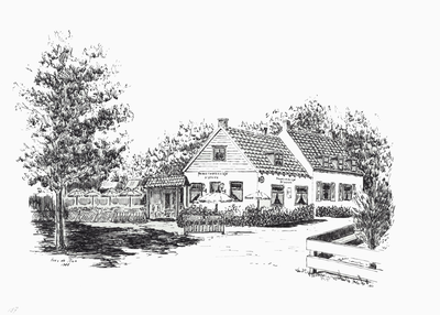 964-157 Het pannenkoekhuis te Dishoek.