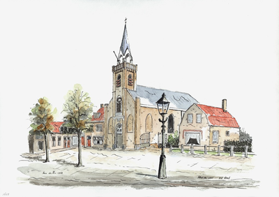 964-1623 De Nederlandse Hervormde kerk te Arnemuiden.
