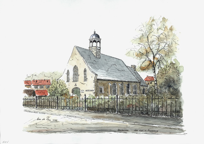 964-1624 De kerk van de Gereformeerde Gemeente in Nederland te Arnemuiden.