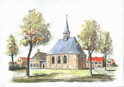964-1626 De Nederlandse Hervormde kerk (uit 1668) te Sint Philipsland.