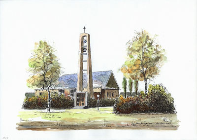 964-1629 De Nederlandse Hervormde kerk te Anna Jacobapolder.