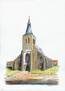 964-1632 De Nederlandse Hervormde kerk te Sint Maartensdijk.