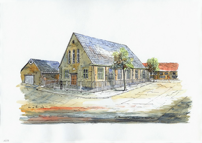 964-1633 De kerk van de Gereformeerde Gemeente te Sint Maartensdijk.