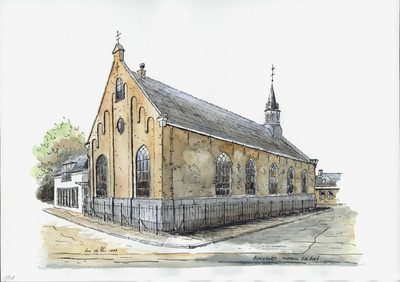 964-1798 De voormalige Gereformeerde kerk te Nieuwdorp.