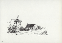964-181 De 'Oude Molen' met woning te Colijnsplaat.