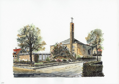 964-1825 De Gereformeerde kerk te Grijpskerke.