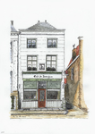 964-1882 Café de 'Zwarte Ruyter' aan de Dam te Middelburg.