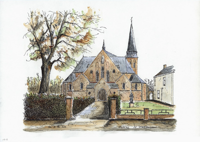964-1912 De Rooms-katholieke Sint Willibrordkerk te Ossenisse