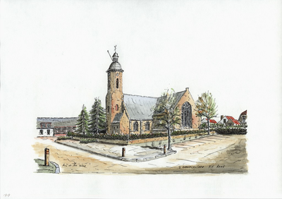 964-1919 De Nederlandse Hervormde kerk te 's-Gravenpolder.