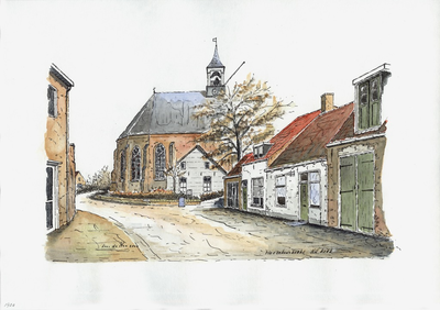 964-1920 De Nederlandse Hervormde kerk te Hoedekenskerke.