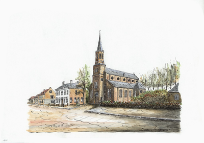 964-1941 De Henricuskerk te Clinge.