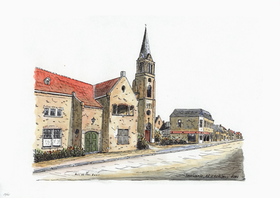 964-1961 De Rooms-katholieke Gerulphus kerk te Vogelwaarde