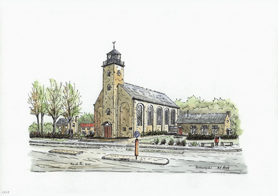 964-1992 De Nederlandse Hervormde kerk te Schoondijke.
