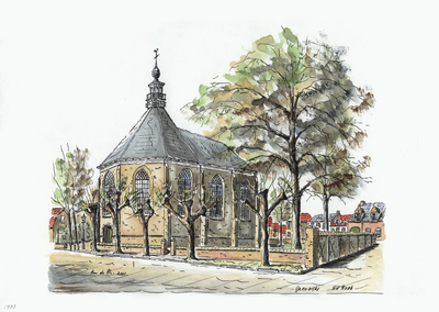 964-1993 De Nederlandse Hervormde kerk te IJzendijke.