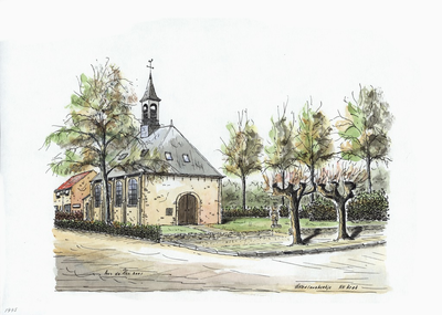 964-1995 De Nederlandse Hervormde kerk te Waterlandkerkje.