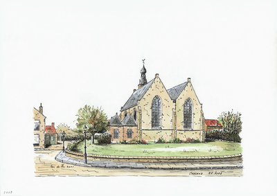 964-2003 De Nederlandse Hervormde kerk te Cadzand.