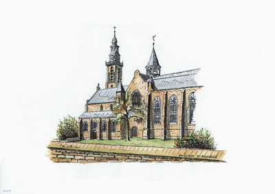 964-2029 De Sint Baafskerk te Aardenburg.