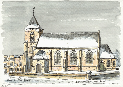 964-2081 De Nederlandse Hervormde kerk te Zoutelande.