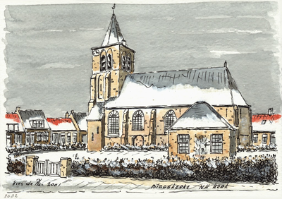 964-2082 De Nederlandse Hervormde kerk te Biggekerke.