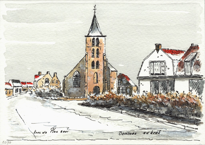 964-2090 De Nederlandse Hervormde kerk te Domburg.