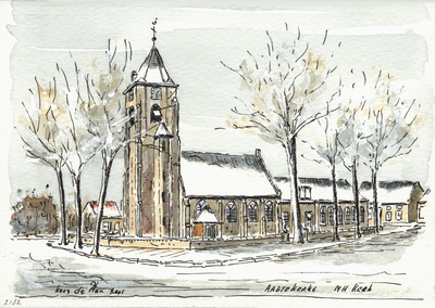 964-2132 De Nederlandse Hervormde kerk te Aagtekerke.