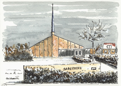 964-2142 De Saronkerk te Oostkapelle.