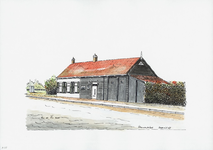 964-2188 Huis met schuur aan de Dorpsdijk 67 te Vrouwenpolder.