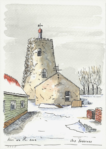 964-2228 Restant van een molen te Oud-Sabbinge