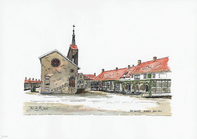 964-2329 Het voormalige gemeentehuis te Westkapelle.