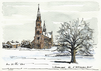 964-2385 De Rooms-katholieke H. Willibrordus kerk te 's-Heerenhoek