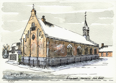 964-2387 De voormalige Gereformeerde kerk te Nieuwdorp
