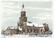 964-2438 De Rooms-katholiek Heilige Johannes de Doper kerk te Sint Jansteen