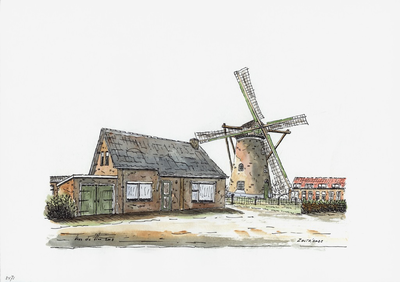 964-2471 De molen te Zoutelande.