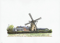 964-2472 De molen te Meliskerke.