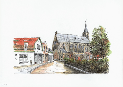 964-2606 De Nederlandse Hervormde kerk te Terneuzen.