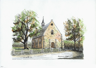 964-2611 De Nederlandse Hervormde kerk te Kloosterzande.