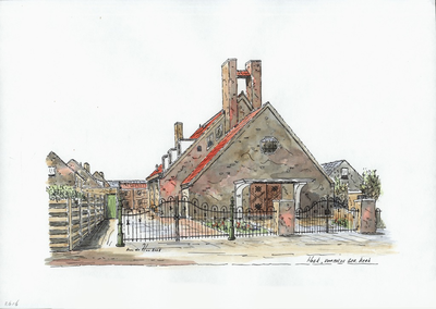 964-2616 De voormalige Gereformeerde kerk te Hoek.