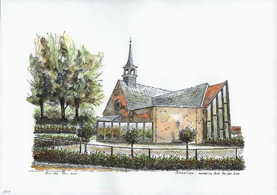 964-2629 De voormalige kerk der Oud-Gereformeerde Gemeente te Biezelinge.