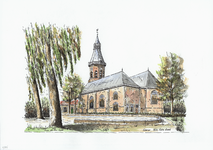 964-2786 De Nederlandse Hervormde kerk te Groede.