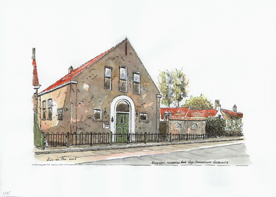 964-2787 De voormalige kerk van de Vrije Evangelische Gemeente te Nieuwvliet.