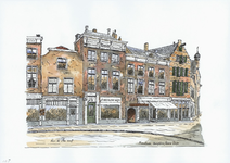 964-2817 Gezicht op het Damplein en de Korte Delft te Middelburg