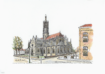 964-2836 De Heilige Willibrordus basiliek te Hulst.
