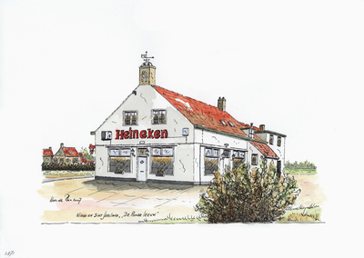 964-2871 Café wegrestaurant 'De Roode Leeuw' te Nieuw- en Sint Joosland.