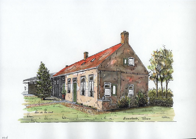 964-2916 Een boerderijtje aan de Tolweg te Biggekerke.