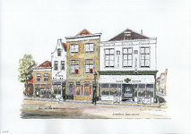 964-2926 Enkele winkelpanden aan de Schuithaven te Zierikzee.