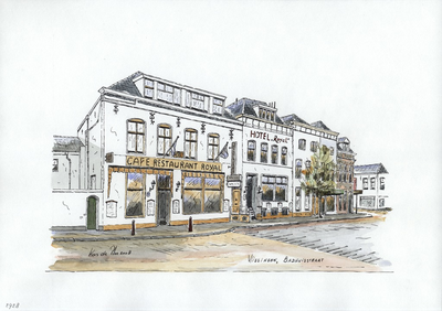 964-2928 Café-Restaurant Royal aan de Badhuisstraat te Vlissingen.