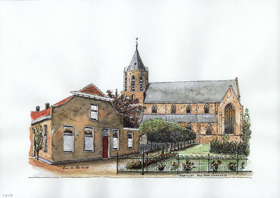 964-2949 De Nederlandse Hervormde kerk, met woning te Poortvliet.